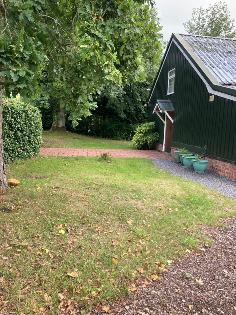 Front lawn outside Hope Bowdler village hall